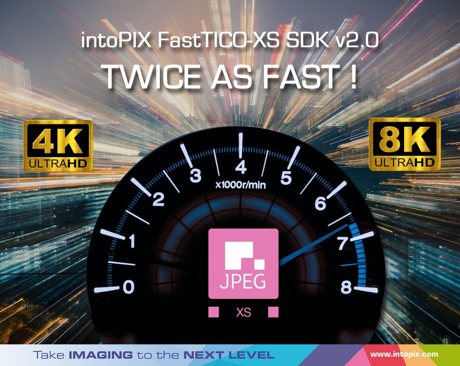 intoPIX 船舶 v2.0 的 FastTICO-XS SDK 為 JPEG x86-64 上的 XS CPU 平臺